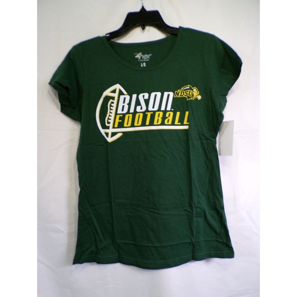 G-III 4Her by Carl Banks Women’s NDSU Bison Football T-Shirt Large Green